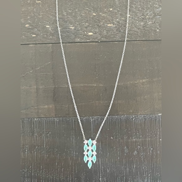 Gorgeous, green & pink stone necklace! - Picture 2 of 7